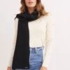 SAINT JAMES Echarpe Canoe - En Maille Perlée (NOIR) -Chic Marin Soldes 9329 NOIR E shop BD 3
