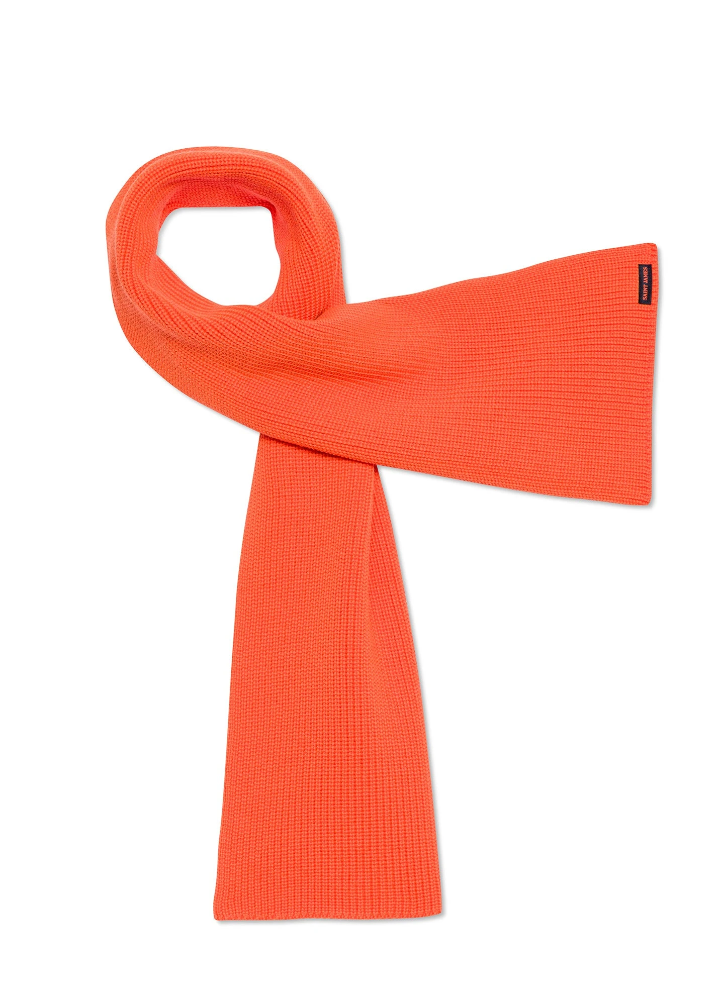 SAINT JAMES Echarpe Canoe - En Maille Perlée (ORANGE FLUO) 3 SAINT JAMES Echarpe Canoe - En Maille Perlée (ORANGE FLUO)