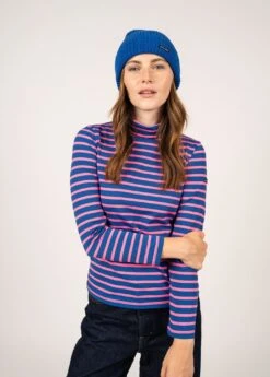 SAINT JAMES Bonnet à Revers Canot - En Maille Perlée (GITANE) 7 SAINT JAMES Bonnet à Revers Canot - En Maille Perlée (GITANE) -Chic Marin Soldes 9466 EK GITANE E shop BD 02