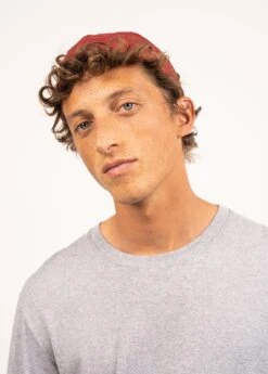 SAINT JAMES Bonnet Marin Miki - En Coton Canevas (BRIQUE) -Chic Marin Soldes 9640 AD E shop BD 3