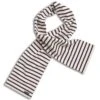 SAINT JAMES Echarpe Rayée Adam - En Coton épais (ECRU/MARINE) -Chic Marin Soldes 9689 ECRU MARINE E shop BD 1