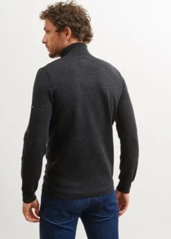 SAINT JAMES Pull Col Roulé Lery - En Laine Douce (ANTHRACITE) -Chic Marin Soldes 9857 59 E shop BD 3