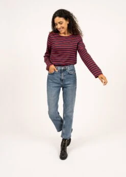 SAINT JAMES Marinière Mixte Minquiers - Coupe Droite, En Coton Léger (MARINE/TULIPE) 15 SAINT JAMES Marinière Mixte Minquiers - Coupe Droite, En Coton Léger (MARINE/TULIPE) -Chic Marin Soldes 9858 57 E shop BD 7