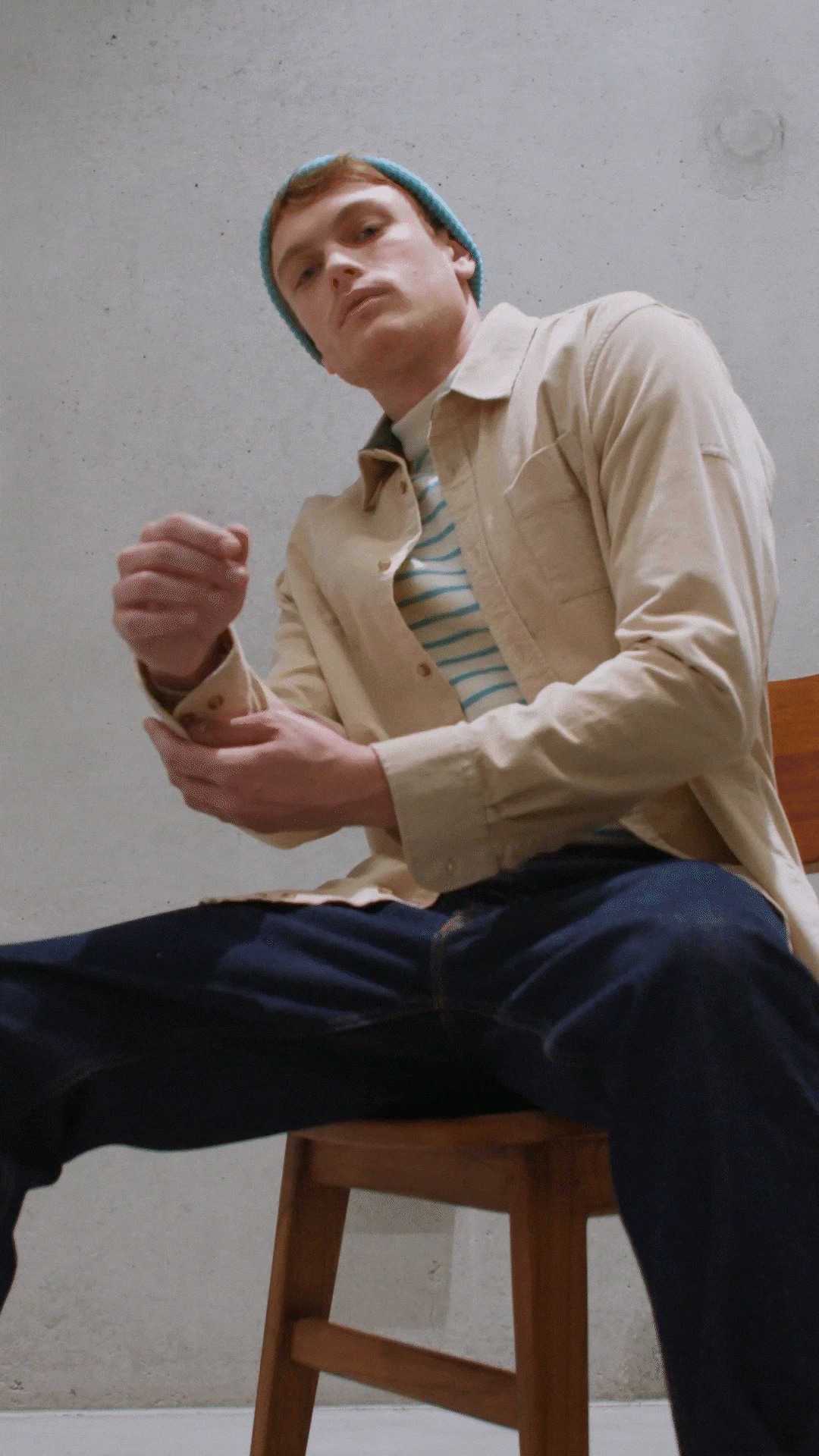 SAINT JAMES Chemise En Velours Fabrice - à Manches Longues (NATUREL/VEGETAL) 8 SAINT JAMES Chemise En Velours Fabrice - à Manches Longues (NATUREL/VEGETAL) - Image 6