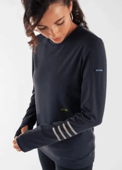 T-shirt Manches Longues Femme Flow - SAINT JAMES X Circle (NAVY) -Chic Marin Soldes FLOW F 3