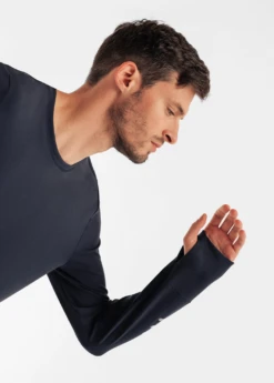 T-shirt Manches Longues Homme Flow - SAINT JAMES X Circle (NAVY) -Chic Marin Soldes FLOW H 3