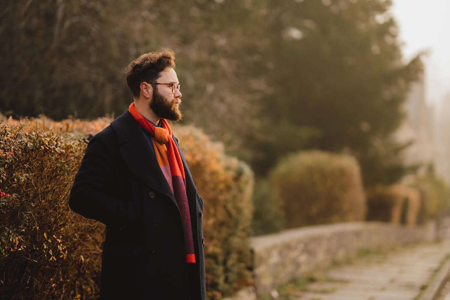 Chic Marin Soldes -Chic Marin Soldes Mensscarfinredandoranges.HandmadeinScotlandbyCollingwood Norris