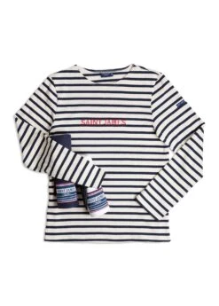 Drap De Plage XXL+ En Voile De Coton Léger - SAINT JAMES X ÔBABA (Blanc) -Chic Marin Soldes Obaba mariniere 09003523 7eaa 48c2 b0a5 935f2ea95d44