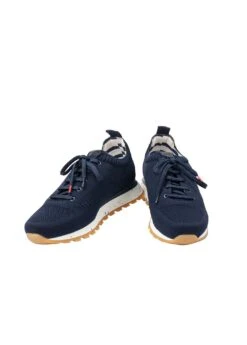 SAINT JAMES Baskets Homme Eco-conçues - En Maille Tricotée (MARINE)