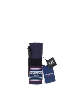 Drap De Plage XXL En Voile De Coton Léger - SAINT JAMES X ÔBABA (Marine)